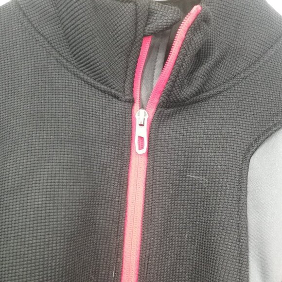 Spyder Mens Raider 2.0 Full Zip Jacket Size XL Black Red Logo Sweater Ribbed - Picture 4 of 14